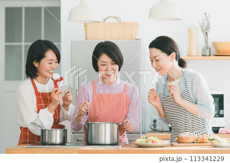 a forty-something woman a forty-something woman 113341229
