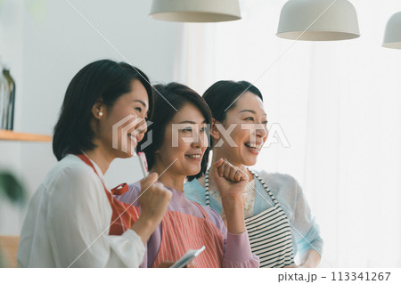 a forty-something woman a forty-something woman 113341267