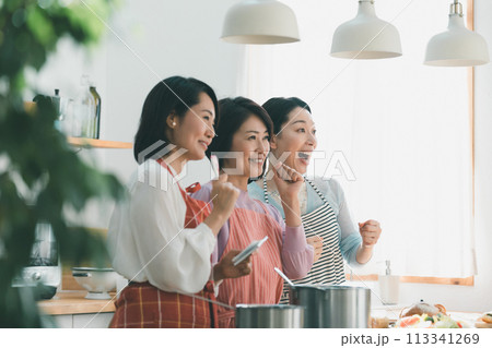a forty-something woman a forty-something woman 113341269