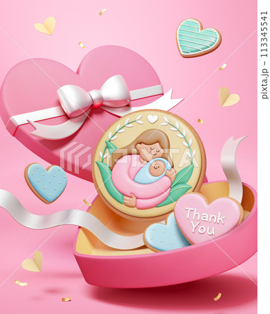 3D Sweet Mothers Day poster 113345541