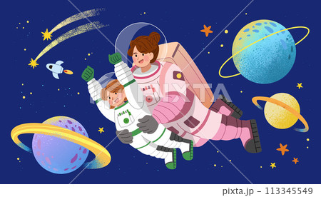 Astronauts and planets 113345549
