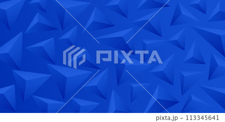 三角形　シルエット　幾何学　模様　背景	 113345641