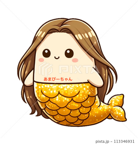 アマビエ様マスコット風 113346931