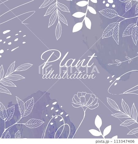 植物のシンプルなイラスト_1 植物のシンプルなイラスト_1 113347406