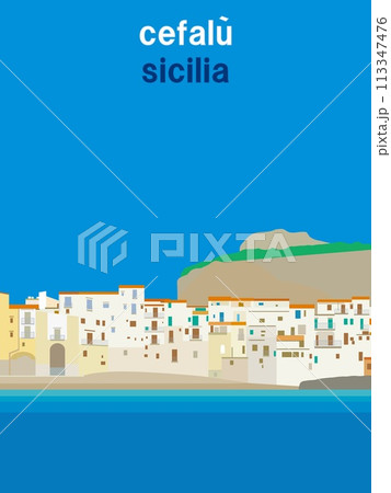 チェファル― cefalu シチリア sicilia イタリア italia チェファル― cefalu シチリア sicilia イタリア italia 113347476