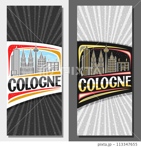 Vector vertical layouts for Cologne 113347655