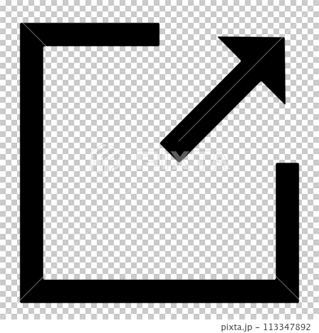 上傳對角線向上箭頭插圖 113347892
