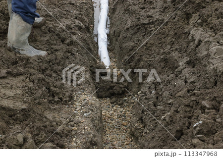 暗渠有孔排水管設置工事 暗渠有孔排水管設置工事 113347968