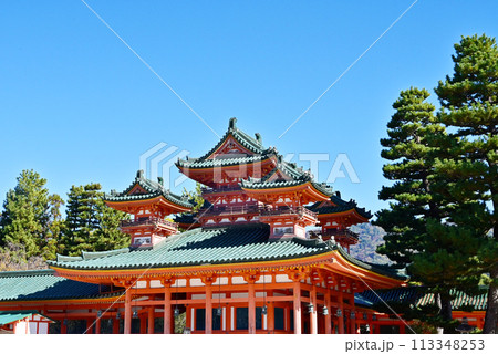 平安神宮の大極殿 京都の観光名所 京都観光スポット 平安神宮の大極殿 京都の観光名所 京都観光スポット 113348253