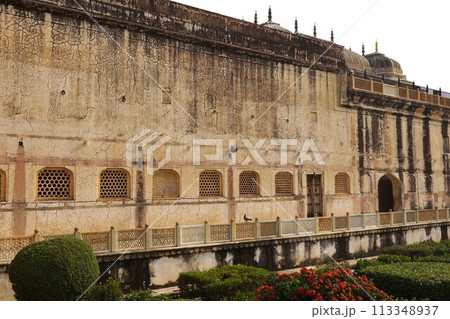 インド ジャイプル郊外 アンベール城の建物 インド ジャイプル郊外 アンベール城の建物 113348937