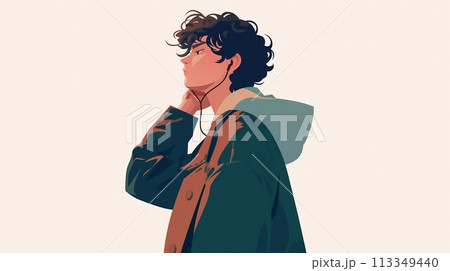 決意をした男性のイラスト素材 [113349440] - PIXTA