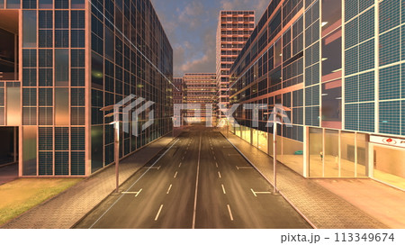 未来都市の風景 113349674