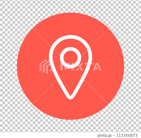 簡單的紅色地圖標記 113350873