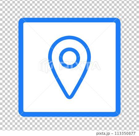 simple blue map mark simple blue map mark 113350877