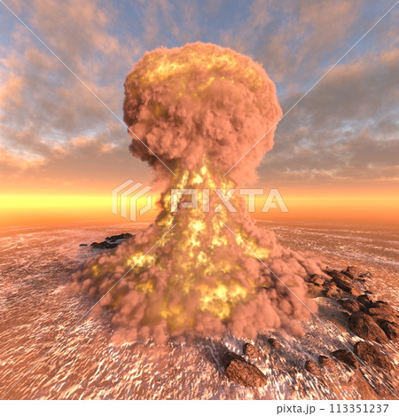 攻撃される孤島の基地 攻撃される孤島の基地 113351237