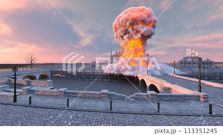 攻撃される孤島の基地 113351245