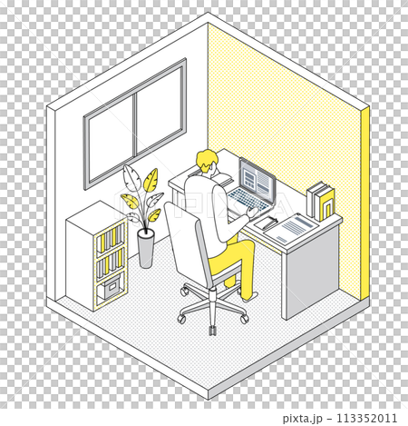Isometric_Men 遠距工作 Isometric_Men 遠距工作 113352011