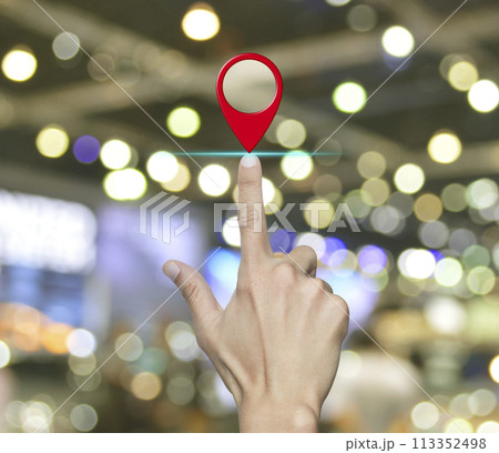 Map pointer navigation concept Map pointer navigation concept 113352498
