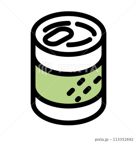 シンプルでかわいい缶詰のイラスト 113352692