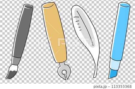 Loose and simple pen set - solid color Loose and simple pen set - solid color 113353368