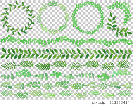 綠葉裝飾套裝 113353414