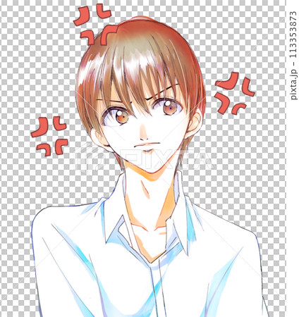 Angry man angry mark Angry man angry mark 113353873