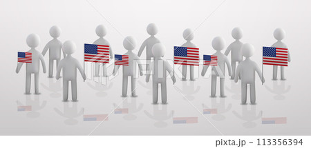 people silhouettes standing with American United States flags USA presidential election concept horizontal people silhouettes standing with American United States flags USA presidential election concept horizontal 113356394