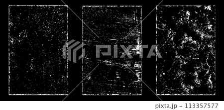 Black and white grunge. Distress overlay texture. Abstract surface dust and rough dirty wall background concept. Distress illustration simply place over object to create grunge effect. Vector EPS10. Black and white grunge. Distress overlay texture. Abstract surface dust and rough dirty wall background concept. Distress illustration simply place over object to create grunge effect. Vector EPS10. 113357577