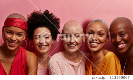 women with shaved heads 113360067