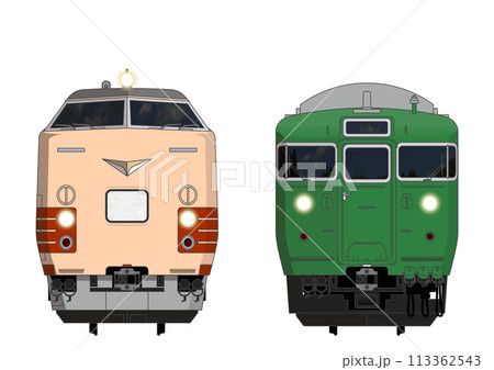 滋賀の列車No.5_485系300番台 / 113系5700番台 113362543