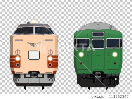 滋賀の列車No.5_485系300番台 / 113系5700番台 113362543