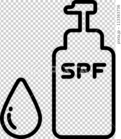 Sunscreen milk icon 113363736