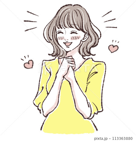 女性・女の子のイラスト素材 113363880