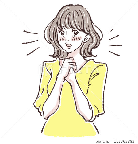 女性・女の子のイラスト素材 女性・女の子のイラスト素材 113363883