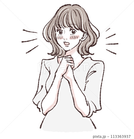 女性・女の子のイラスト素材 113363937