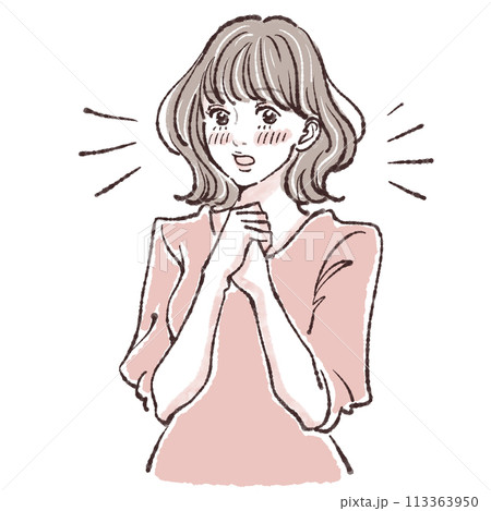 女性・女の子のイラスト素材 113363950