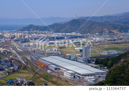 北陸新幹線　敦賀の風景　2024年4月 113364737