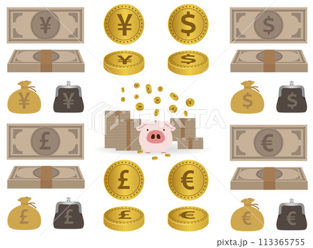 通貨札束&コインアイテムセット 通貨札束&コインアイテムセット 113365755