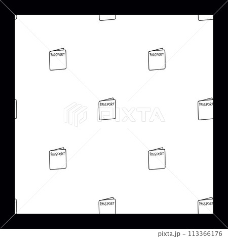 Passport seamless pattern. Suitable for background, wallpapers, fabrics, textiles, wrapping papers, printed materials, and many more. Vector Outline Doodle Illustration, Tourism and Travelling Concept Passport seamless pattern. Suitable for background, wallpapers, fabrics, textiles, wrapping papers, printed materials, and many more. Vector Outline Doodle Illustration, Tourism and Travelling Concept 113366176