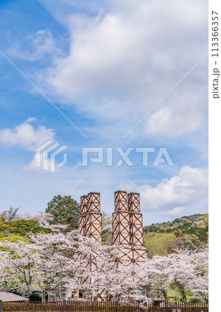 【静岡県】桜満開の韮山反射炉 113366357