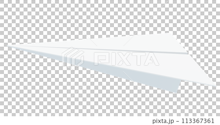 3D素材_紙飛機_背景透明 113367361