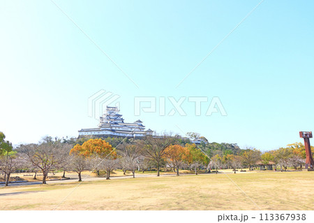 兵庫県姫路市、国宝姫路城の風景 113367938