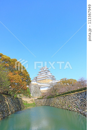 兵庫県姫路市、国宝姫路城の風景 兵庫県姫路市、国宝姫路城の風景 113367949