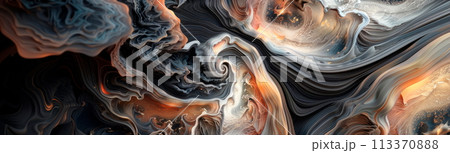swirling vortexes and pulsating waves, symbolizing the dynamic nature 113370888