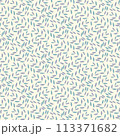 Seamless flowewrs and leaves pattern. Vector illustration 113371682