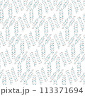 Seamless flowewrs and leaves pattern. Vector illustration 113371694