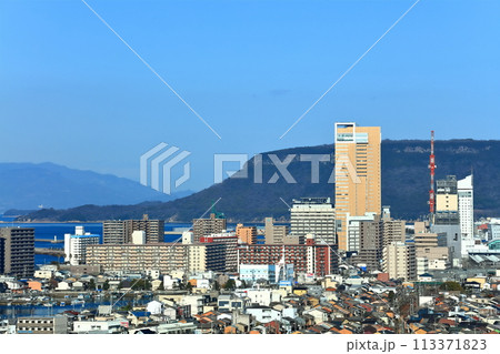 【香川県】高松市街地の展望 113371823