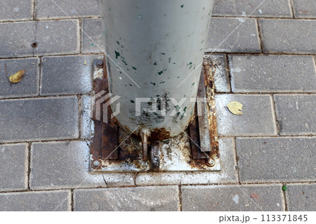 Texture of old and rusty iron. Texture of old and rusty iron. 113371845