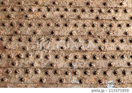 Texture of old and rusty iron. 113371959