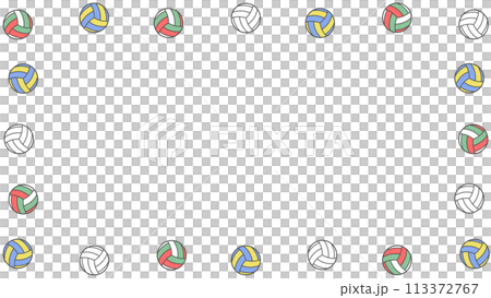 Volleyball frame_4K size Volleyball frame_4K size 113372767